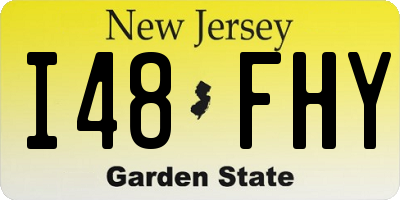 NJ license plate I48FHY