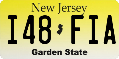 NJ license plate I48FIA