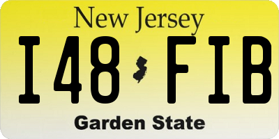 NJ license plate I48FIB