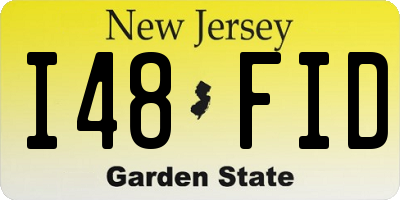 NJ license plate I48FID