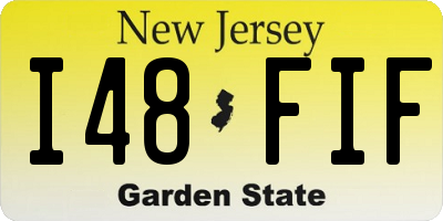 NJ license plate I48FIF