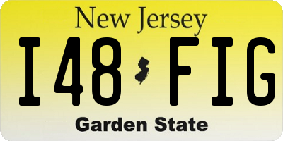 NJ license plate I48FIG