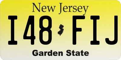 NJ license plate I48FIJ