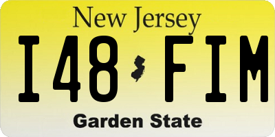NJ license plate I48FIM