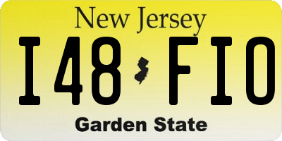 NJ license plate I48FIO