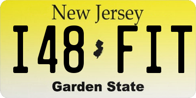 NJ license plate I48FIT