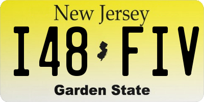 NJ license plate I48FIV