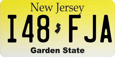 NJ license plate I48FJA