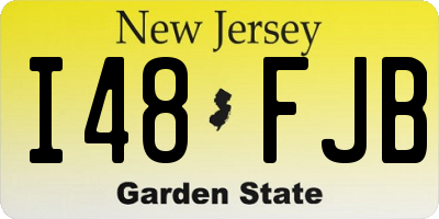 NJ license plate I48FJB