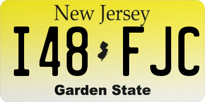 NJ license plate I48FJC