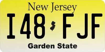 NJ license plate I48FJF