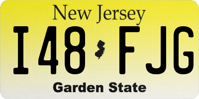 NJ license plate I48FJG