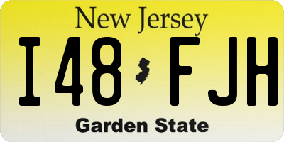 NJ license plate I48FJH