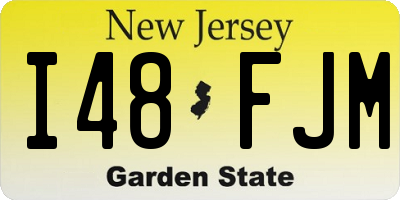 NJ license plate I48FJM
