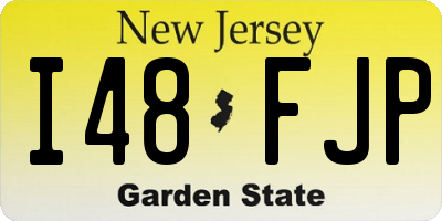 NJ license plate I48FJP