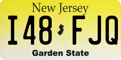 NJ license plate I48FJQ