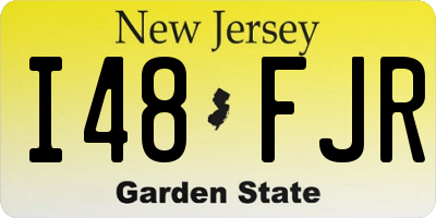 NJ license plate I48FJR