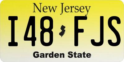 NJ license plate I48FJS