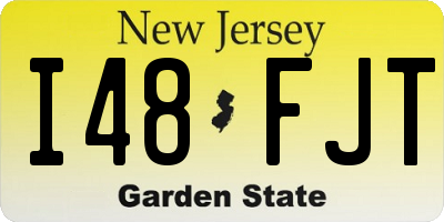 NJ license plate I48FJT
