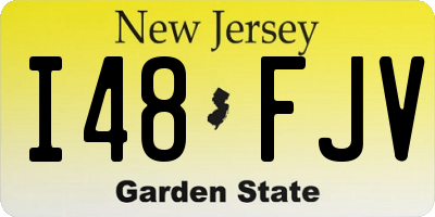 NJ license plate I48FJV