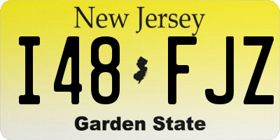NJ license plate I48FJZ