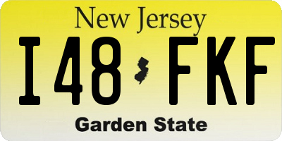 NJ license plate I48FKF