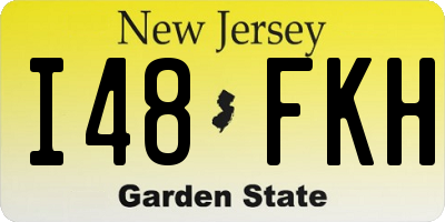 NJ license plate I48FKH
