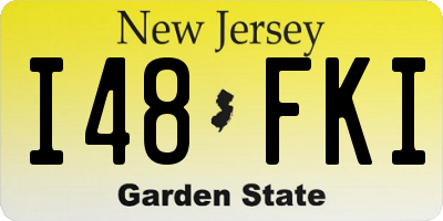 NJ license plate I48FKI