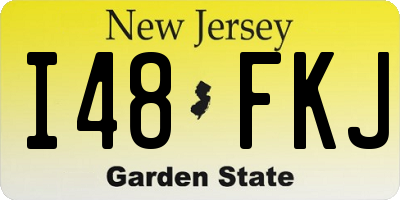 NJ license plate I48FKJ