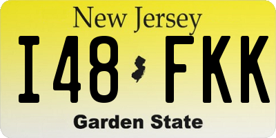 NJ license plate I48FKK