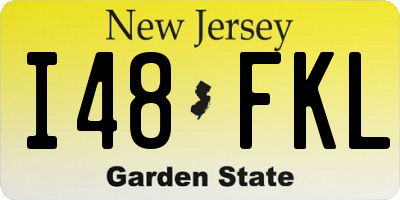 NJ license plate I48FKL