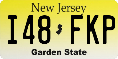 NJ license plate I48FKP