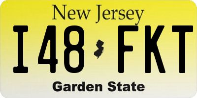 NJ license plate I48FKT