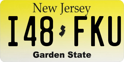 NJ license plate I48FKU