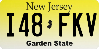 NJ license plate I48FKV