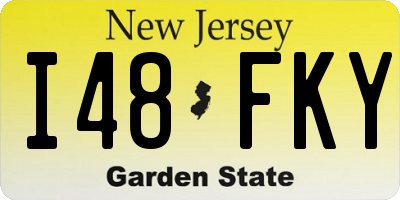 NJ license plate I48FKY