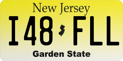 NJ license plate I48FLL