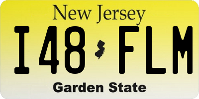 NJ license plate I48FLM