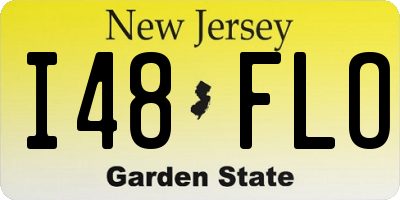 NJ license plate I48FLO
