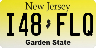 NJ license plate I48FLQ