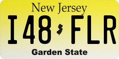 NJ license plate I48FLR