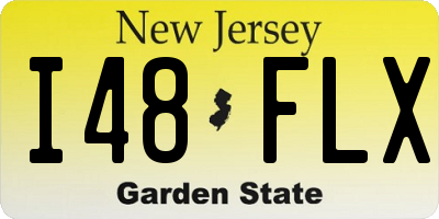 NJ license plate I48FLX