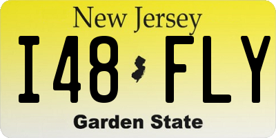 NJ license plate I48FLY