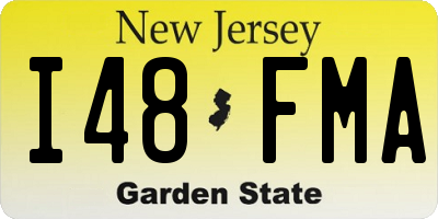 NJ license plate I48FMA