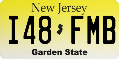 NJ license plate I48FMB
