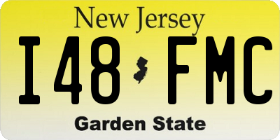 NJ license plate I48FMC