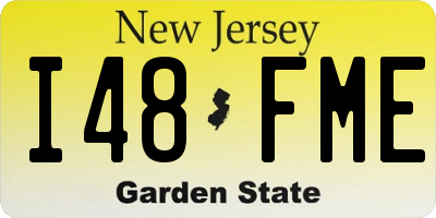 NJ license plate I48FME