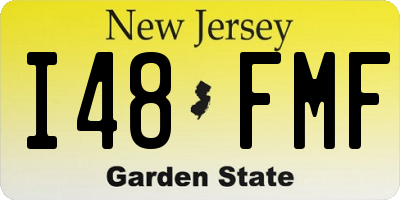 NJ license plate I48FMF
