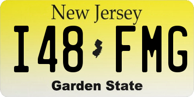 NJ license plate I48FMG