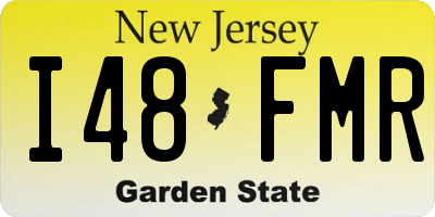 NJ license plate I48FMR